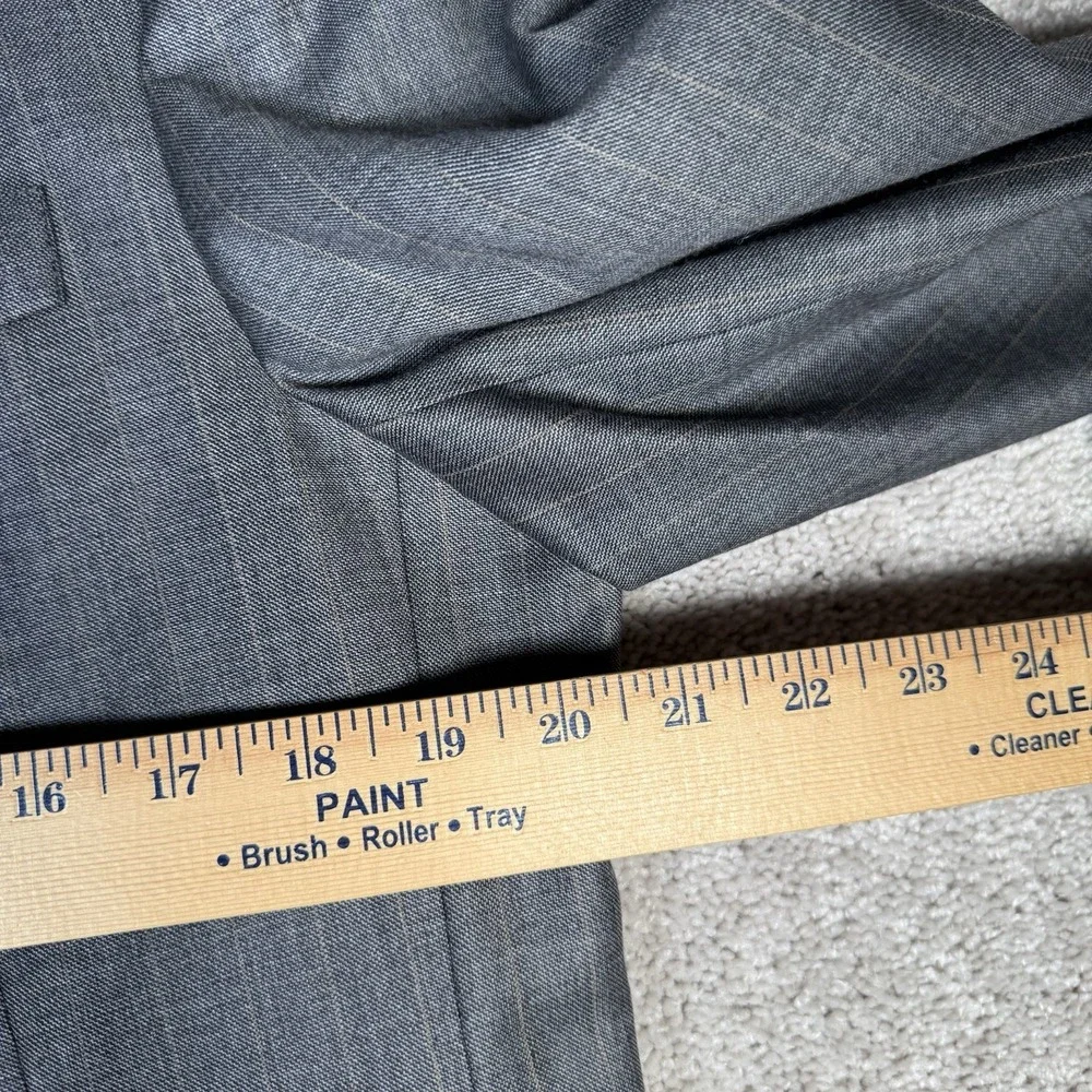Jos A Bank Signature Collection 2 Pc Suit 41R Light Gray Glen Check Plaid‎ 35R